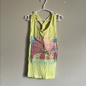 Carter's Yellow Tank Top with Giraffe Print (Bin Z)